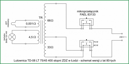 schemat Lutownicy TD-08 LT 75-45 ZDZ