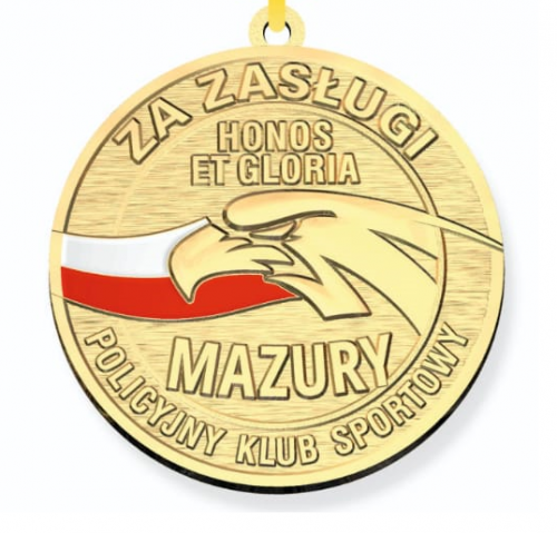 Policyjny klub sportowy mazury pksmazury ostroda medal zloty za zaslugi