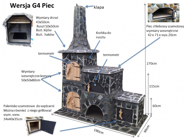grill wędzarnia ogrodowy g4 opis piec chlebowy