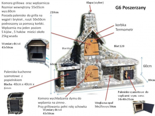 grill wędzarnia ogrodowy G6 kuchnia