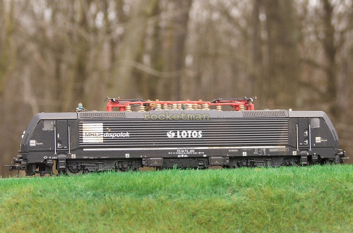 Spatynowana lokomotywa Siemens E189 MRCE wynajęta dla LOTOS KOLEJ. Konwersja i patyna wykonana przez rocketmana. Skala 1:87 #PKP #MRCE #LOTOS #rocketman